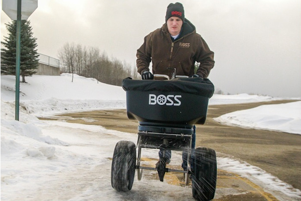 Boss Snowplow | Walk Behind Spreader | Model WBS15920 for sale at Rippeon Equipment Co., Maryland