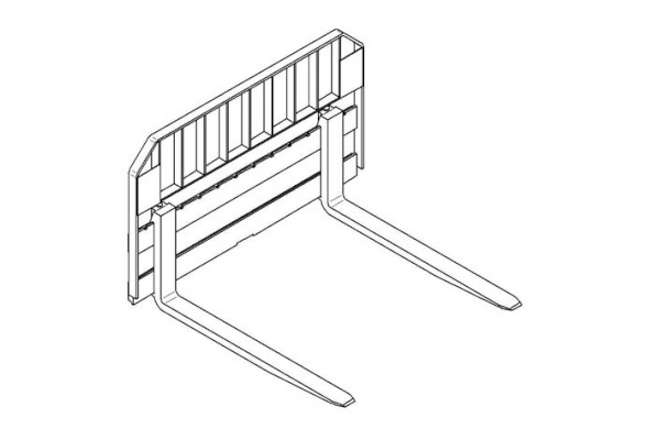 Paladin Attachments Pallet Rail Style Forks for sale at Rippeon Equipment Co., Maryland